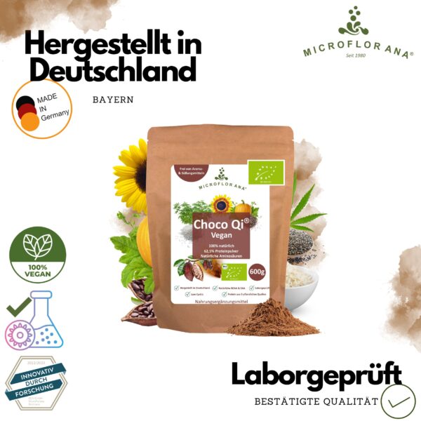 Choco Qi Vegan Bio hergestellt in Deutschland