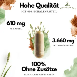 Flohsamenschalen Kapseln Qualität