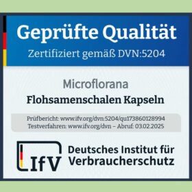 Flohsamenschalen Kapseln Zertifikat Flohsamenschalen Kapseln Zertifikat