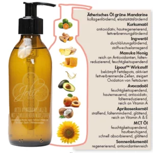 Aktiv Ayurveda Massageöl - 200 ml - Inhaltstoffe - Jolie au Nature