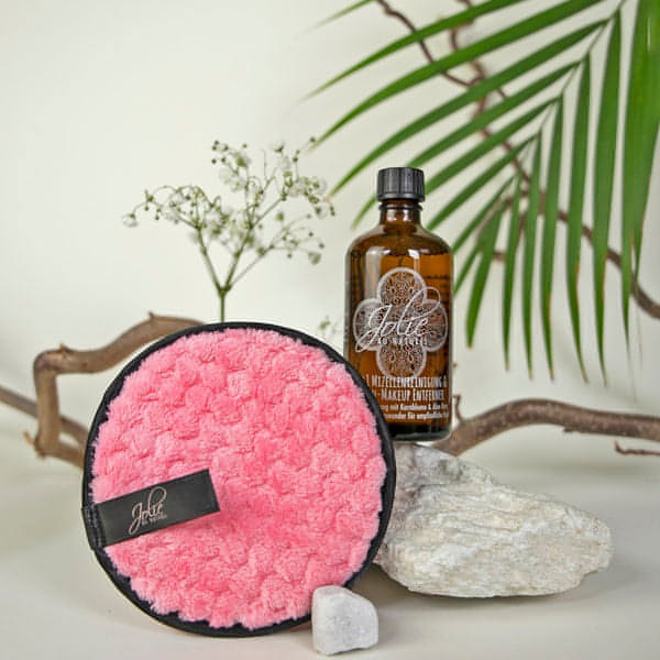 Mizellen Reinigungswasser - 100 ml - Reinigungspad-Stein - Jolie au Naturel