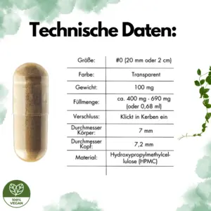 Leerkapseln 250 Stück Details