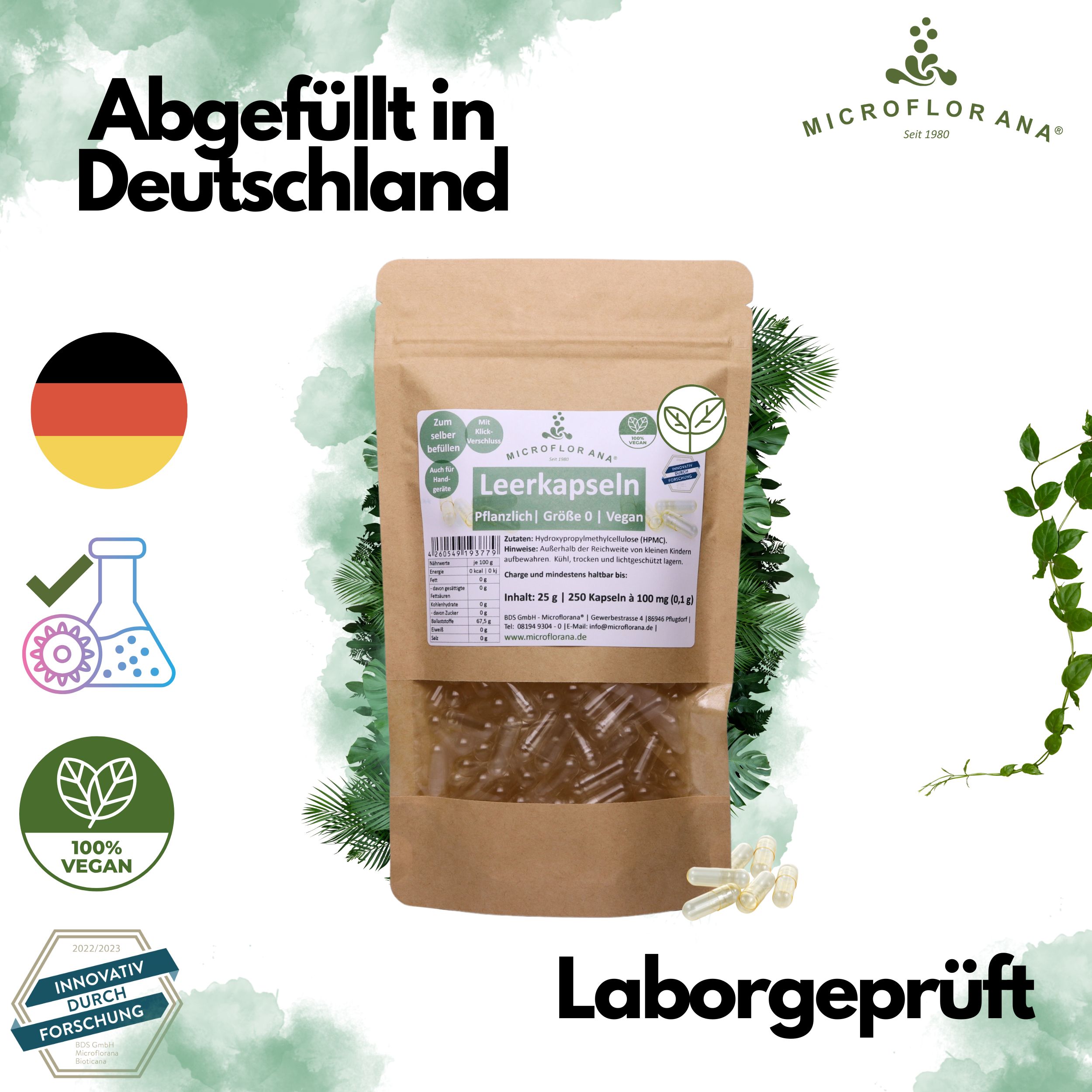 Leerkapseln Größe 0