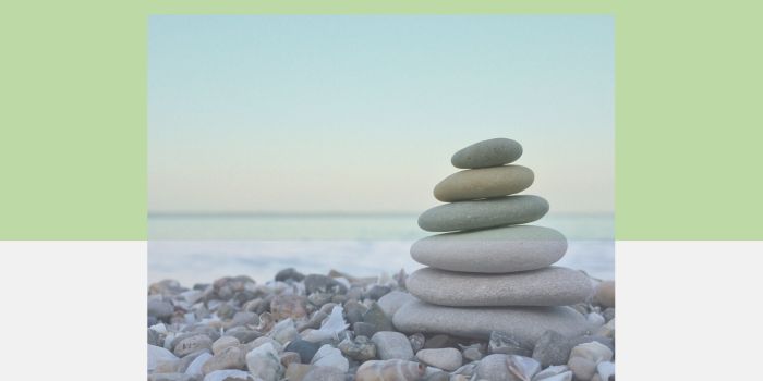 Ausgelichen sein - Steine