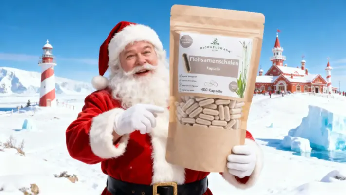 Microflorana Flohsamenschalen kapseln Weihnachten