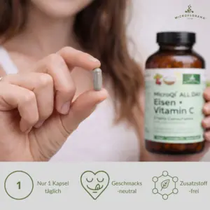 Eisen Vitamin C Kapseln - für den täglichen Bedarf